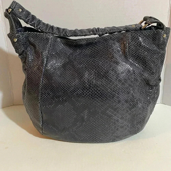 Furla gray snake skin leather hobo handbag - Picture 9 of 11